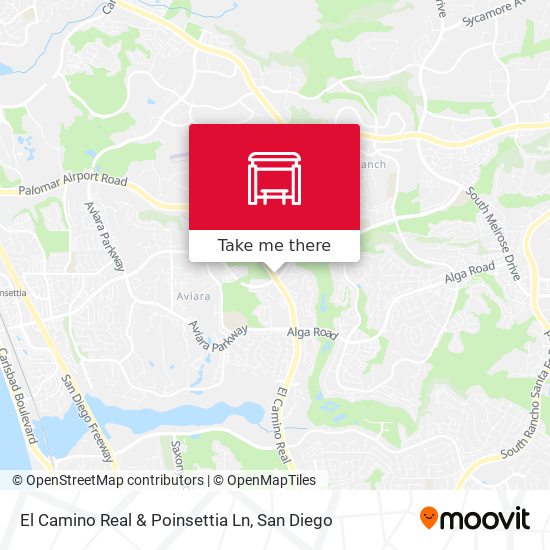 Mapa de El Camino Real & Poinsettia Ln