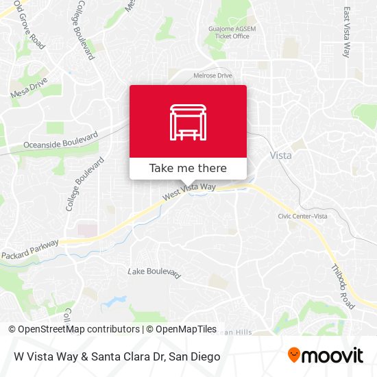 W Vista Way & Santa Clara Dr map