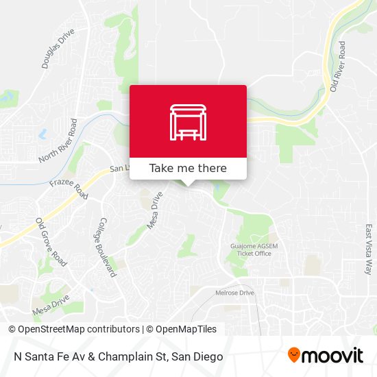 N Santa Fe Av & Champlain St map