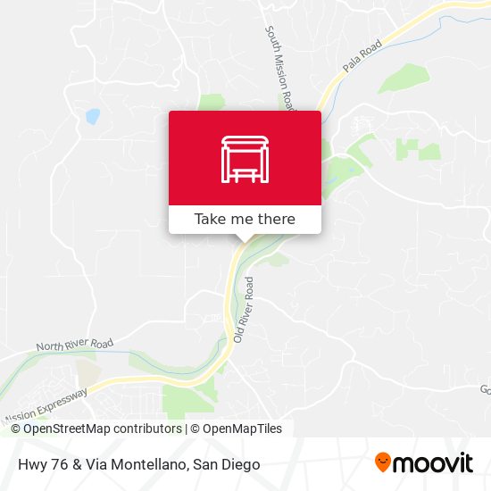 Hwy 76 & Via Montellano map