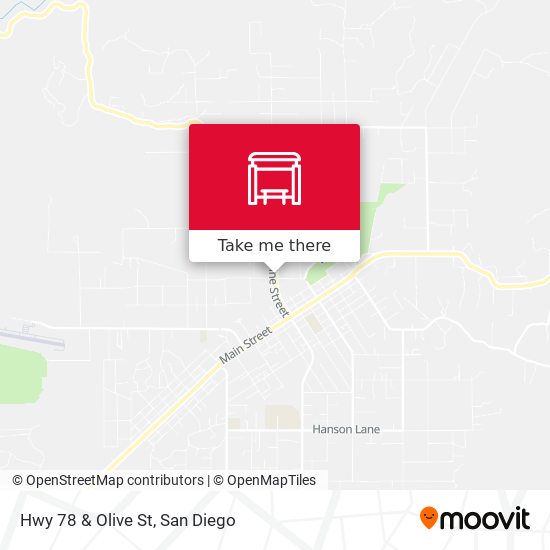 Hwy 78 & Olive St map