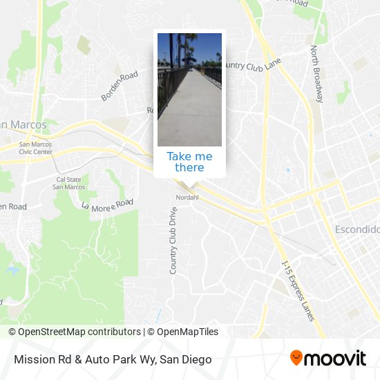 Mapa de Mission Rd & Auto Park Wy