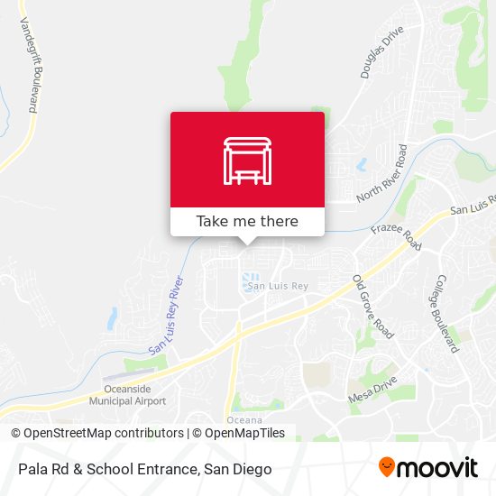 Pala Rd & School Entrance map