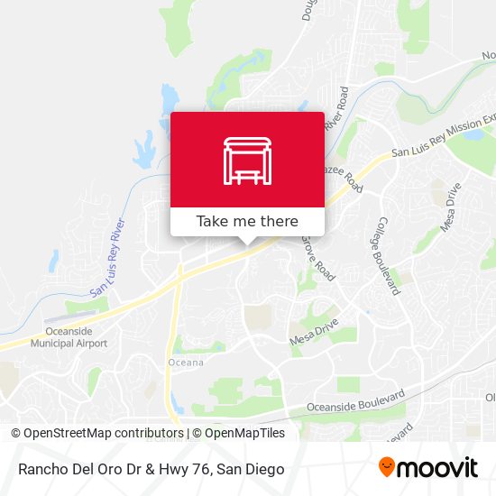 Rancho Del Oro Dr & Hwy 76 map