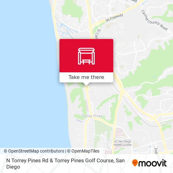 N Torrey Pines Rd & Torrey Pines Golf Course map