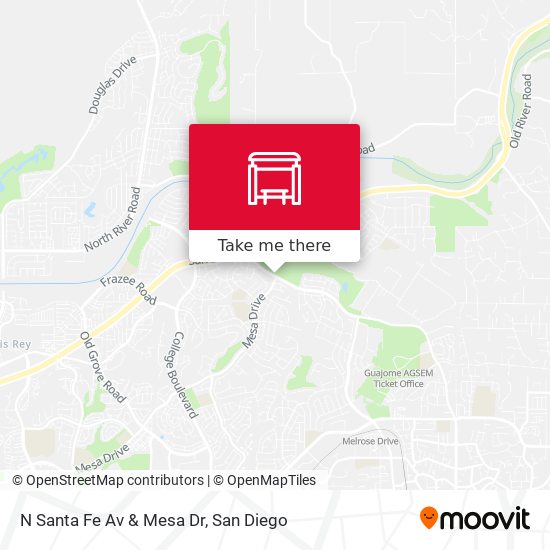 Mapa de N Santa Fe Av & Mesa Dr