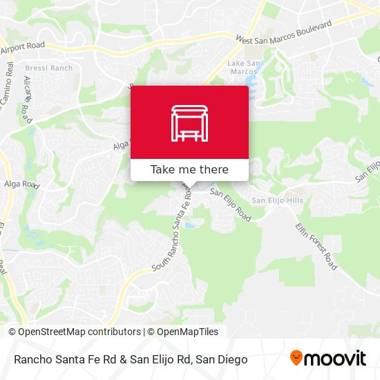 Rancho Santa Fe Rd & San Elijo Rd map