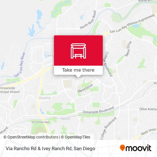 Mapa de Via Rancho Rd & Ivey Ranch Rd