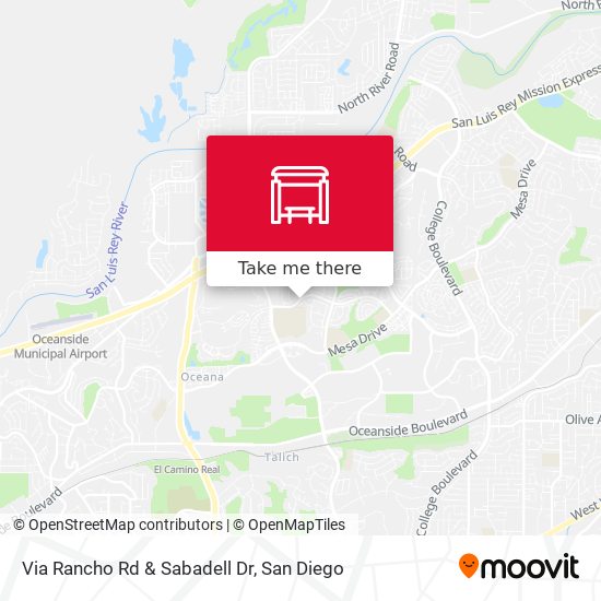 Via Rancho Rd & Sabadell Dr map