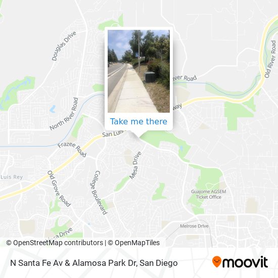 Mapa de N Santa Fe Av & Alamosa Park Dr