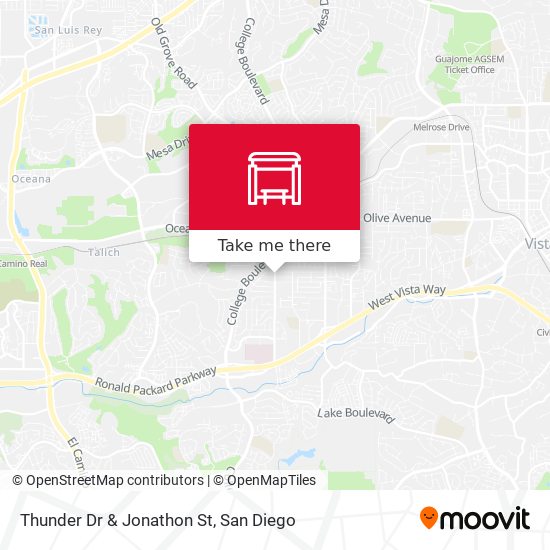 Thunder Dr & Jonathon St map