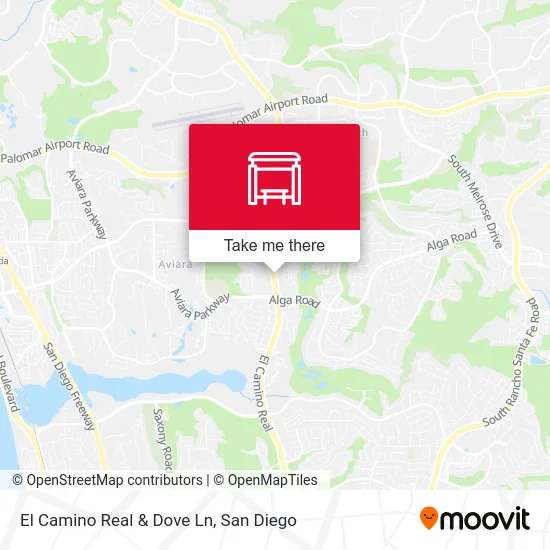 El Camino Real & Dove Ln map