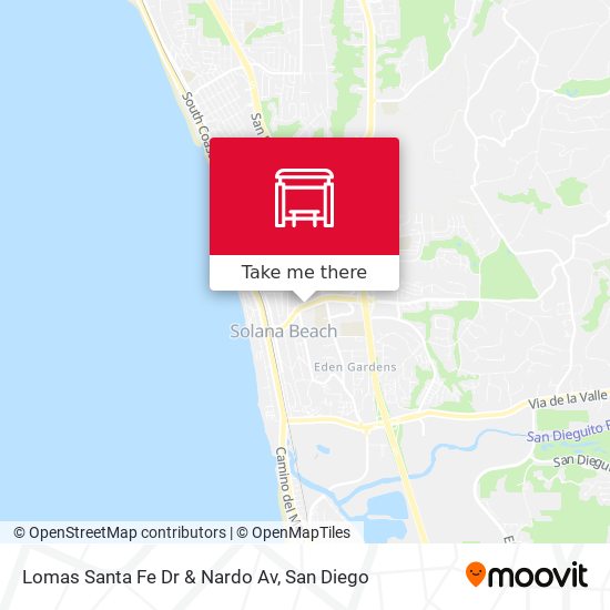Lomas Santa Fe Dr & Nardo Av map