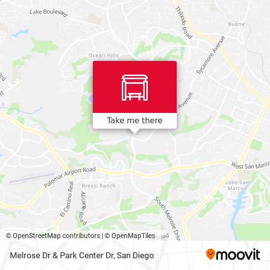 Mapa de Melrose Dr & Park Center Dr