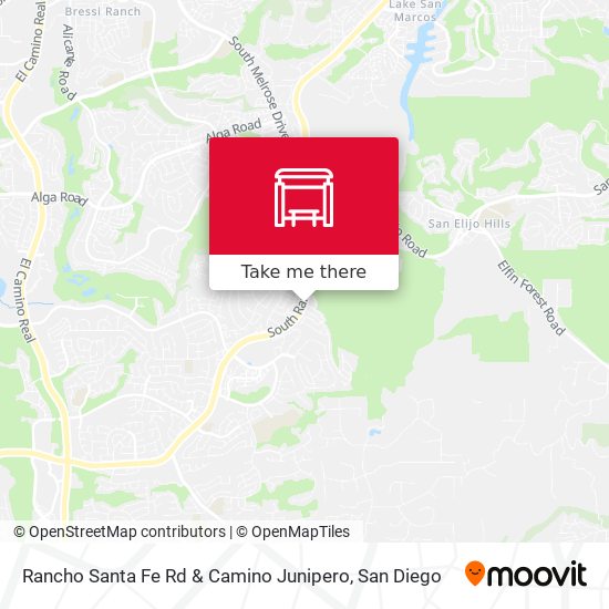 Mapa de Rancho Santa Fe Rd & Camino Junipero