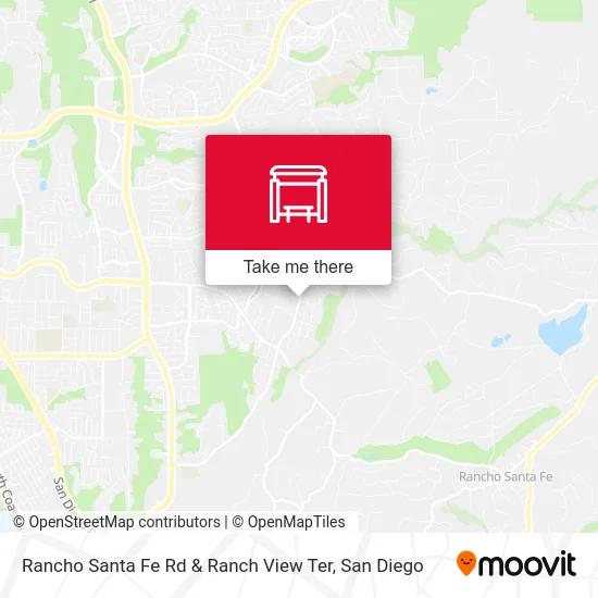 Rancho Santa Fe Rd & Ranch View Ter map