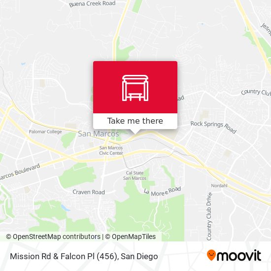 Mapa de Mission Rd & Falcon Pl (456)