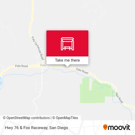 Hwy 76 & Fox Raceway map