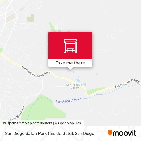 San Diego Safari Park (Inside Gate) map