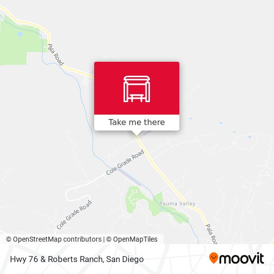 Hwy 76 & Roberts Ranch map