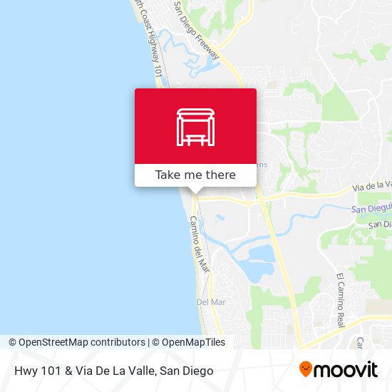 Hwy 101 & Via De La Valle map