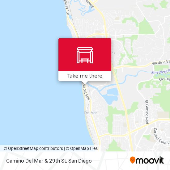 Camino Del Mar & 29th St map