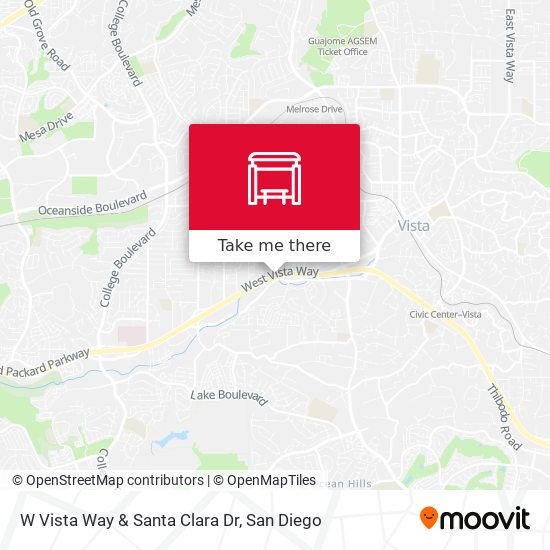 Mapa de W Vista Way & Santa Clara Dr