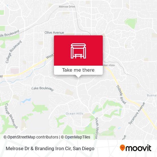 Melrose Dr & Branding Iron Cir map