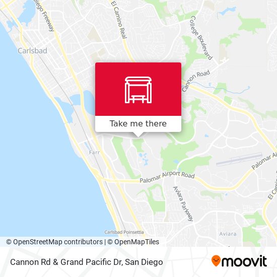Cannon Rd & Grand Pacific Dr map