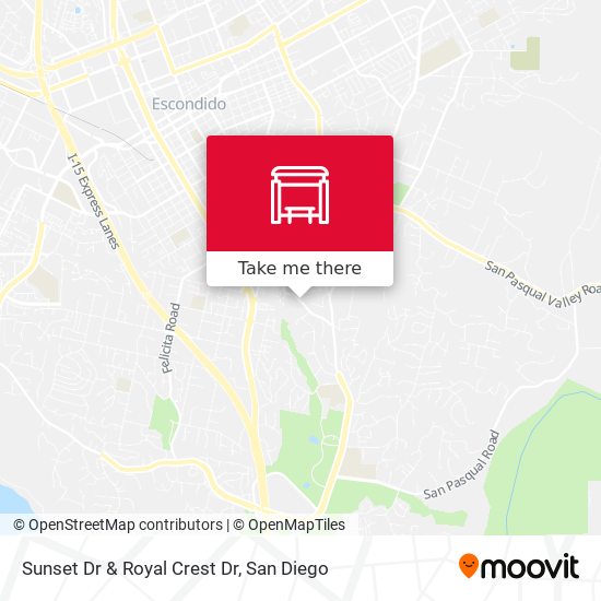 Sunset Dr & Royal Crest Dr map