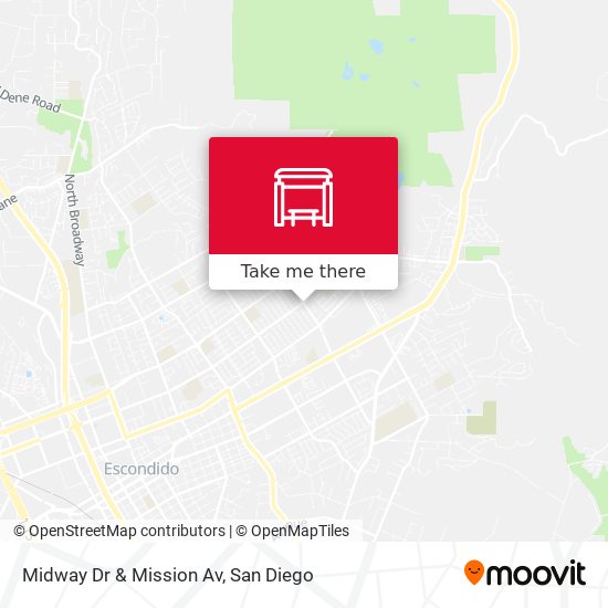 Midway Dr & Mission Av map