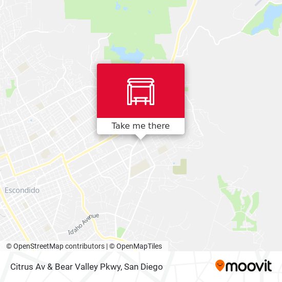 Citrus Av & Bear Valley Pkwy map