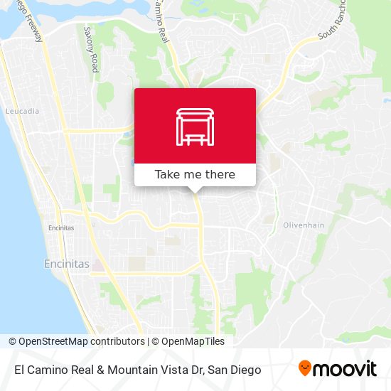 El Camino Real & Mountain Vista Dr map