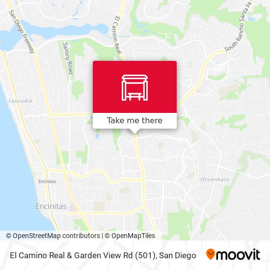 El Camino Real & Garden View Rd (501) map
