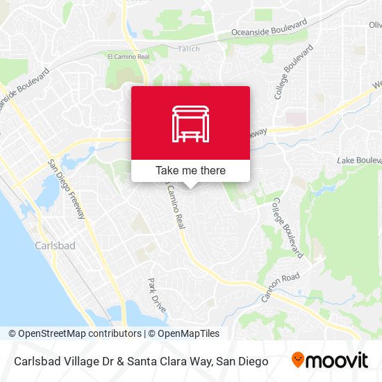 Mapa de Carlsbad Village Dr & Santa Clara Way