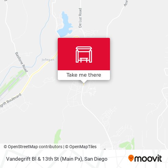 Vandegrift Bl & 13th St (Main Px) map