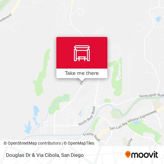 Douglas Dr & Via Cibola map