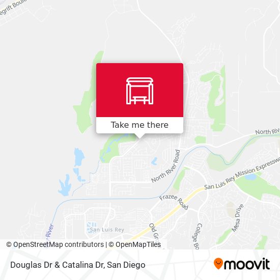 Douglas Dr & Catalina Dr map