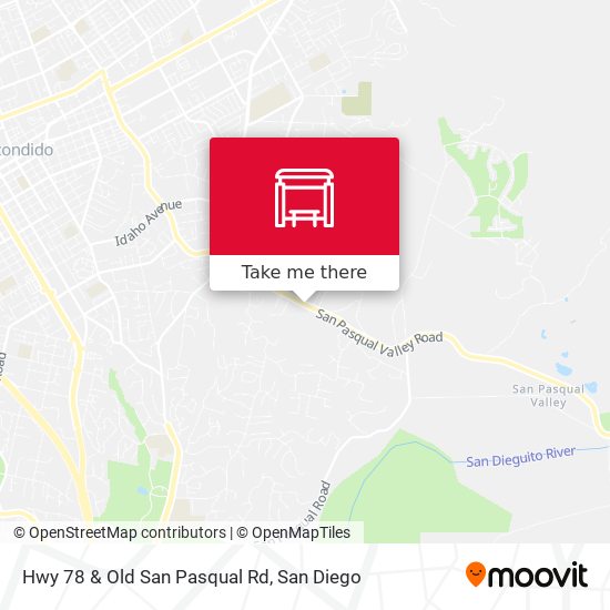 Mapa de Hwy 78 & Old San Pasqual Rd