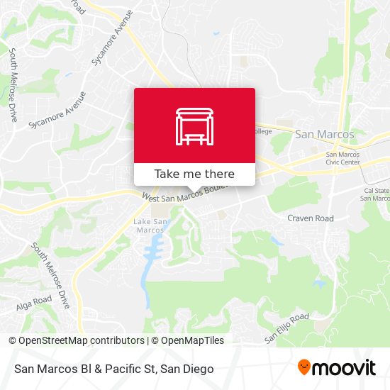 Mapa de San Marcos Bl & Pacific St