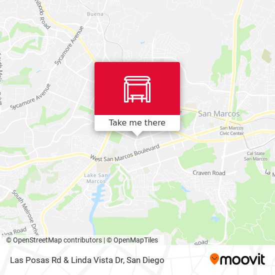 Mapa de Las Posas Rd & Linda Vista Dr