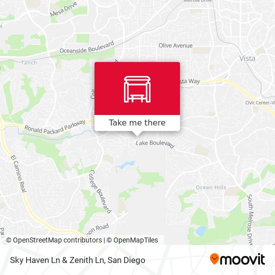 Sky Haven Ln & Zenith Ln map