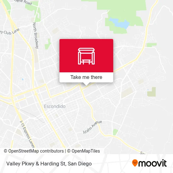 Valley Pkwy & Harding St map