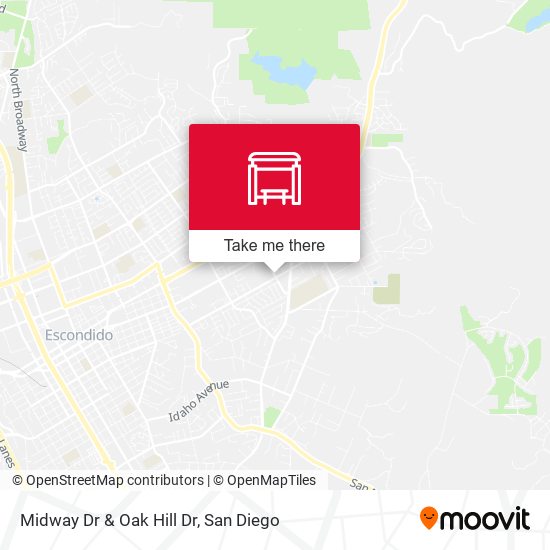 Midway Dr & Oak Hill Dr map