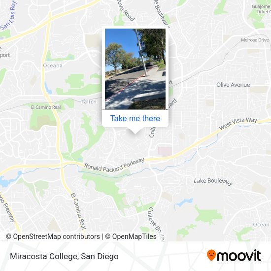 Mapa de Miracosta College