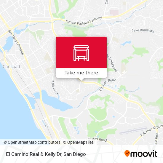 El Camino Real & Kelly Dr map