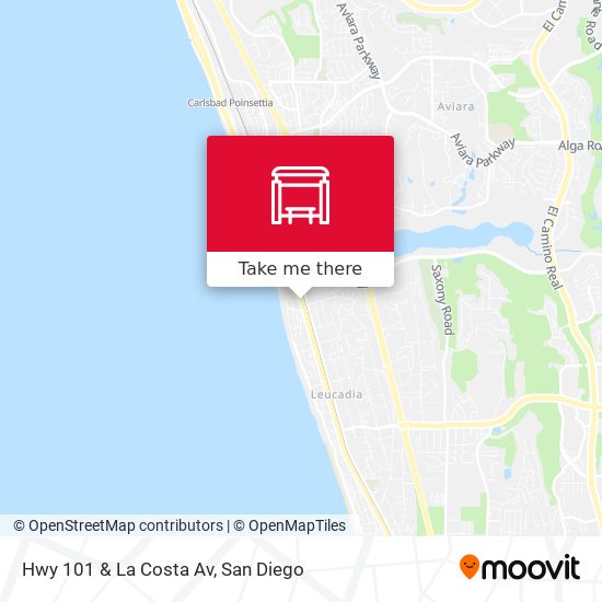 Hwy 101 & La Costa Av map