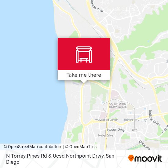 Mapa de N Torrey Pines Rd & Ucsd Northpoint Drwy