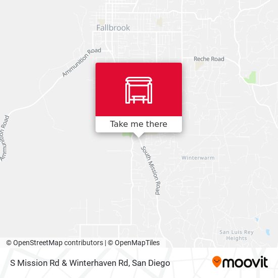 S Mission Rd & Winterhaven Rd map