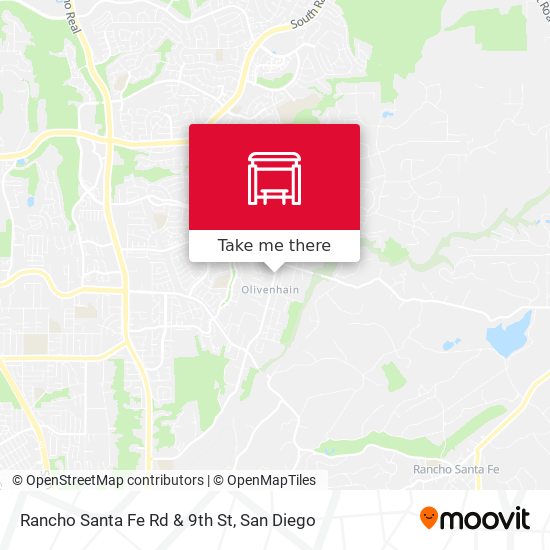 Mapa de Rancho Santa Fe Rd & 9th St